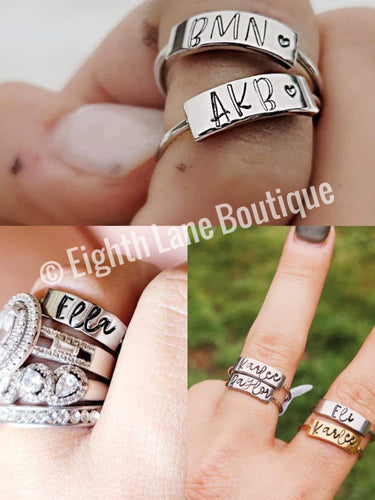 PREORDER • Personalized rings